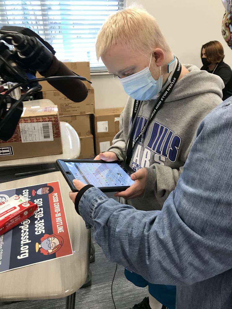 Sylvan Hills non-verbal student learns to talk while delivering PPE to classes