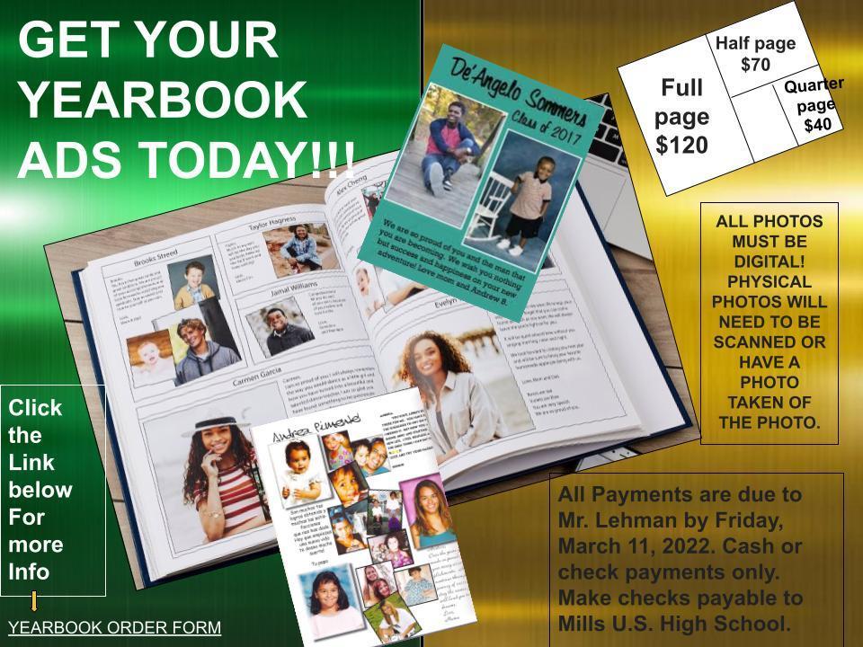 Yearbook Ad Sale