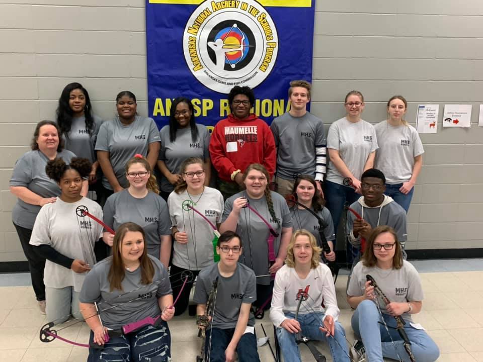 PCSSD Schools Advance in Archery Tournament Maumelle Middle School