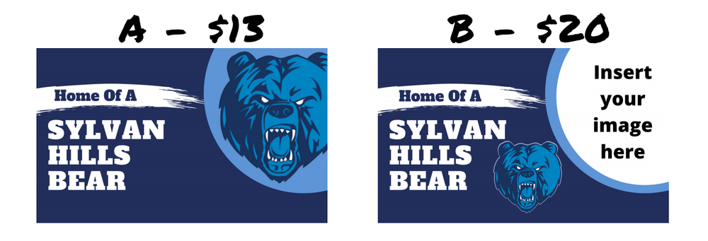"Sylvan Hills Bear" Yard Signs