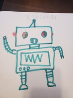 Sherwood Elementary Art Students Draw Robots