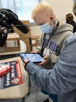 Sylvan Hills non-verbal student learns to talk while delivering PPE to classes