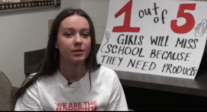 ROBINSON HS teen demands change in period poverty