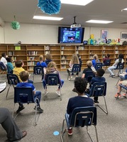 Local Meteorlogist Gives Weather Presentation to Third Graders