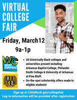 Registration for Virtual HBCU Awareness College Fair Now Open; West Central Community Center to Sponsor 500 Little Rock Students
