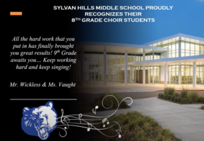 SHMS Recognizes 8th Grade Choir Students