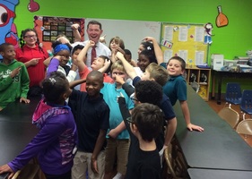 KARK Meteorologist Visits Oak Grove