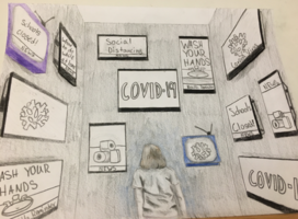 MMS Students COVID-19 Response Art Final Projects