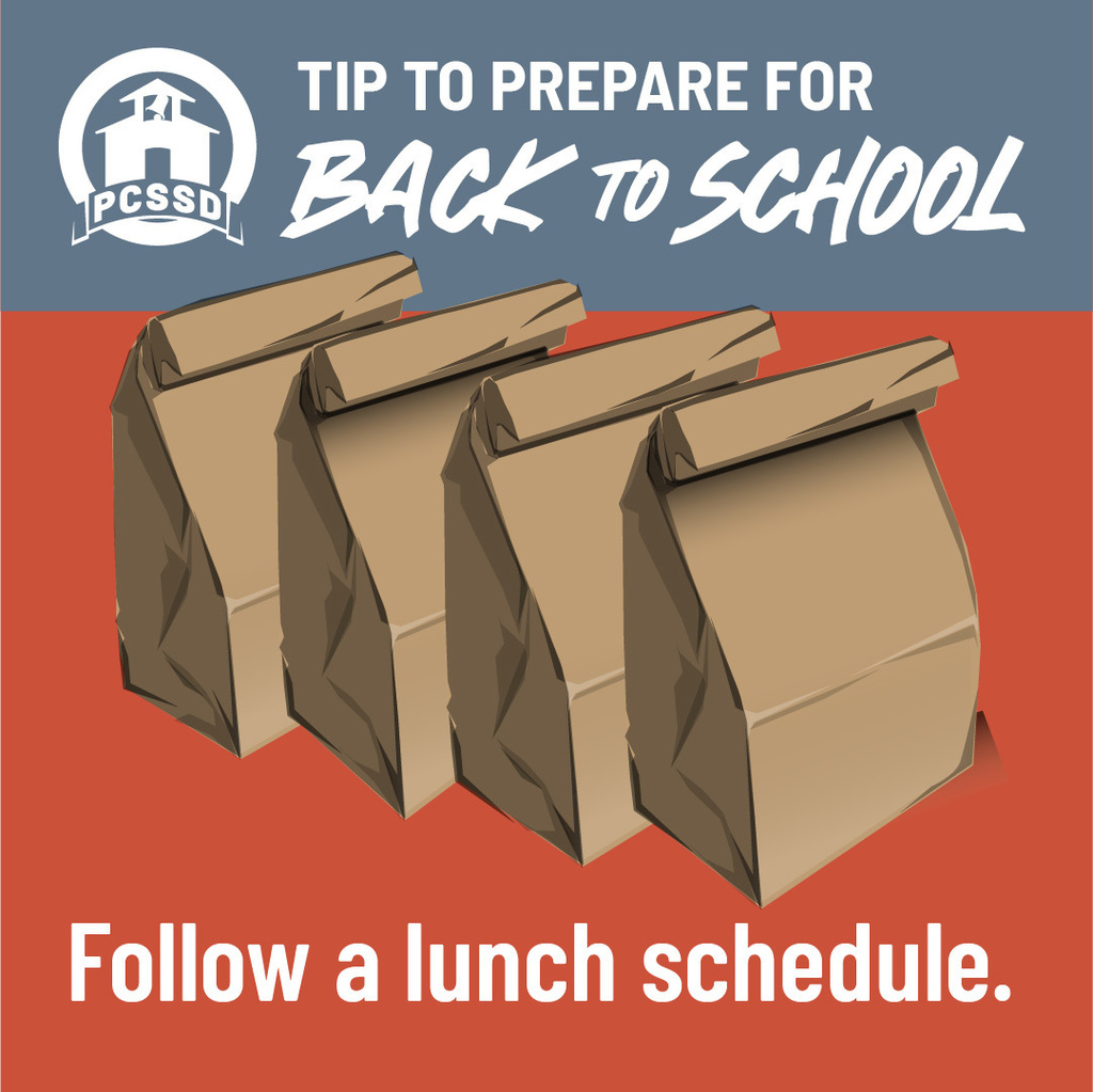 follow a lunch schedule